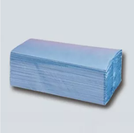 Blue C-fold Hand Towels